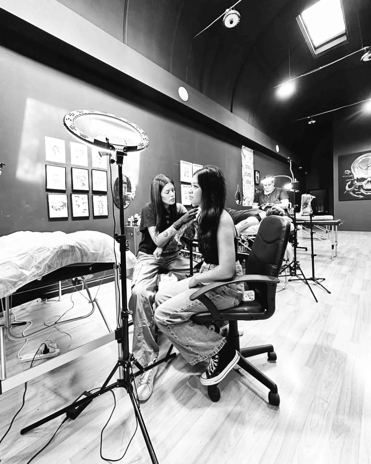 Inside the Full Moon studio on Chapel Street