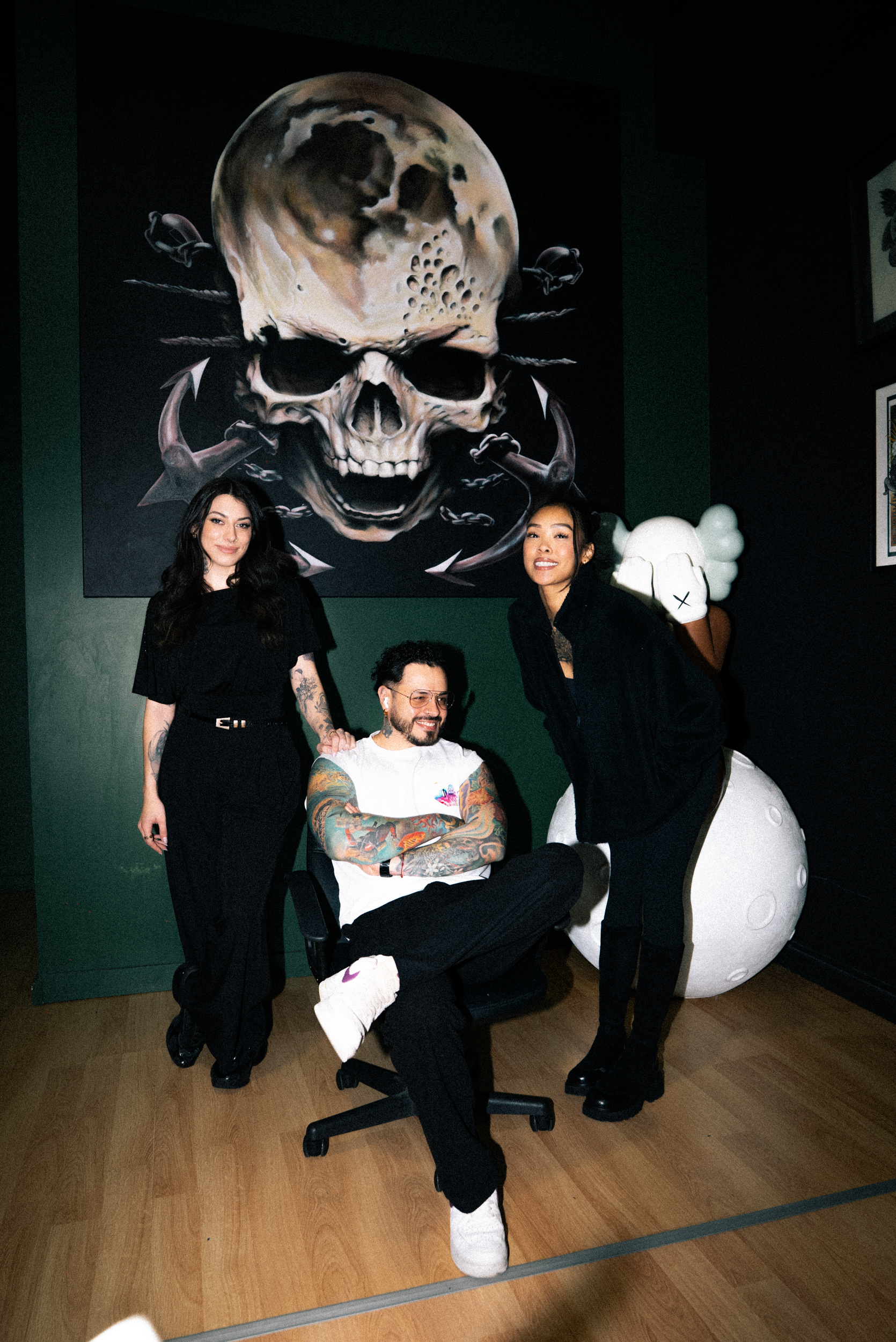 Full Moon Tattoo team in the studio